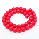 Perlas de concha redonda perlas esmeriladas hebras BSHE-I002-10mm-M-3