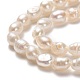 Fili di perle di perle d'acqua dolce coltivate naturali PEAR-J005-61-2