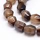 Natural Striped Agate/Banded Agate Beads Strands G-P192-11A-3