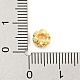 Perline europee di micro pavé di zirconi cubici in ottone placcato a cremagliera ZIRC-F140-03G-A-3