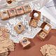 Pandahall элита 48 шт. 6 стильные квадратные складные креативные подарочные коробки из крафт-бумаги CON-PH0002-67-2