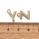 Подвески сплава Rhinestone ENAM-K075-01KCG-3