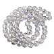 Electroplate Transparent Glass Beads Strands EGLA-N002-34B-C06-2