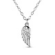 SHEGRACE Chic 925 Sterling Silver Wing Pendant Necklaces JN270A-1