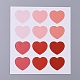 Pegatinas de etiquetas decorativas con patrón de corazón DIY-L037-I01-3