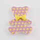 Scrapbook Embellishments Flatback Cute Polka Dot Cartoon Bear Plastic Resin Cabochons CRES-Q116-M-2
