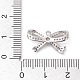 Placage de crémaillère en laiton micro pavé pendentifs en zircone cubique claire KK-H463-11P-3