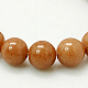 Chapelets de perles rondes en jade de Mashan naturelle G-D263-4mm-XS27-2