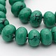 Synthetic Turquoise Rondelle Bead Strands G-M221-04-1