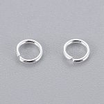 304 anelli di salto in acciaio inox, anelli di salto aperti, colore argento placcato, 20 gauge, 5x0.8mm, diametro interno: 3.5mm