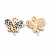 Подвески из экологически чистого сплава со стразами FIND-A025-13G-02