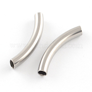 Stainless Steel Tube Beads STAS-R068-01