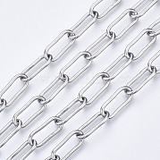 304 Stainless Steel Paperclip Chains CHS-N001-02P