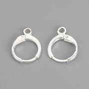 Латунные серьги-обручи KK-R071-08S