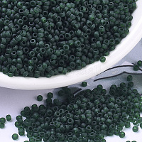 8/0 Opaque Colours Round Glass Seed Beads, Black, Size: about 3mm in  diameter, hole:1mm, about 1101pcs/50g