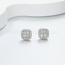 925 Ohrstecker aus Sterlingsilber mit Moissanit-Pavé für Damen&nbsp;NV5632