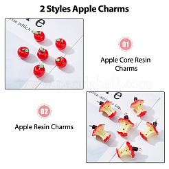 40 шт. 2 стиля подвески из смолы ко Дню учителя RESI-DC0001-17