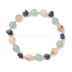 Женские браслеты из натуральных бусин цитрина&nbsp;BJEW-JB13183