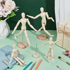 Незаконченная пустая деревянная марионетка DIY-OC0002-26