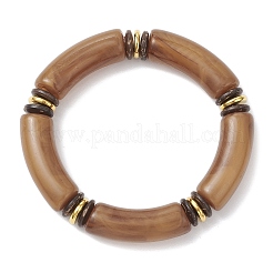 Женские эластичные браслеты из акриловых бусин BJEW-JB12151-01