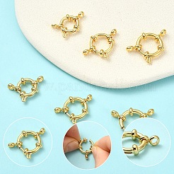 6 шт. 3 стиля ионного покрытия (IP) 304 нержавеющая сталь пружинные кольца застежки&nbsp;STAS-YW0003-53