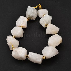 Нити бусин из необработанного натурального белого нефрита G-Z087-B10