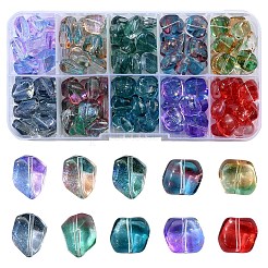 Perles En Pâte De Verre Opaque Et Translucides - Lot Avec Perles Tressées, Origine Inde, Neuf