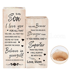 Деревянный подсвечник AJEW-WH0257-008