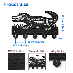 Настенные вешалки из дерева и железа HJEW-WH0055-074