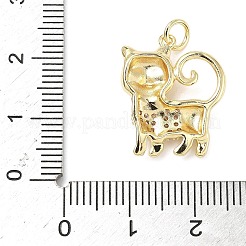 Латунные микро проложить кубического циркония подвески&nbsp;ZIRC-I356-03G-02