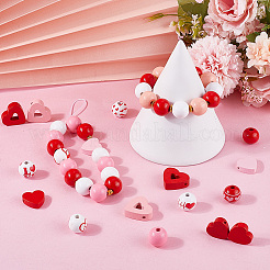 Бусины из натурального дерева&nbsp;WOOD-SP0001-26