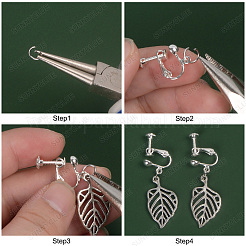 16 paio di orecchini a clip in 2 stili&nbsp;DIY-SC0019-20