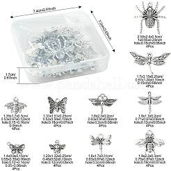40шт 10 стиля подвески из сплава в тибетском стиле&nbsp;TIBEP-FS0001-45