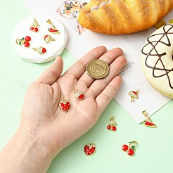 12 шт. 6 стиля латунные подвески с микропаве и кубическим цирконием&nbsp;KK-CJ0002-88