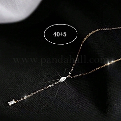 925 серебряное ожерелье с прозрачными кубическими цирконами в форме капли и прямоугольной кисточкой для женщин FS-WGE0FA3-02