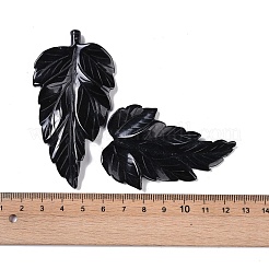 Большой кулон из натурального черного камня&nbsp;G-Q164-13