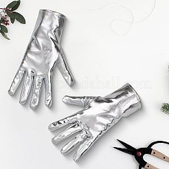 Glänzende PU-Lederhandschuhe für Damen&nbsp;AJEW-CL0003-04A