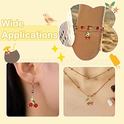 6pcs 6 styles pendentifs en laiton micro pavé de zircone cubique&nbsp;KK-CJ0004-38