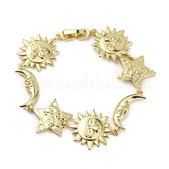 Латунь ссылка браслеты для женщин BJEW-H209-11G