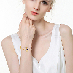 Наборы для самостоятельного изготовления браслетов с подвесками в виде звездного неба&nbsp;DIY-BBC0002-76