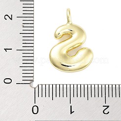 Подвески из латуни с покрытием стойки с буквами-шариками&nbsp;KK-C050-01G-S