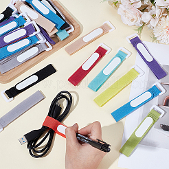 80 selbstklebender Kabelbinder aus Nylon und Polyester mit Klettverschluss&nbsp;FIND-WA0001-16