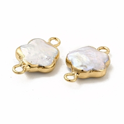 Шармы-соединители с натуральным жемчугом кеши в стиле барокко&nbsp;PEAR-P004-22B-KCG01