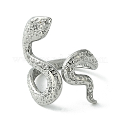 Открытое кольцо-манжета из нержавеющей стали марки 304 RJEW-L110-034P