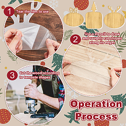 Рождественская тема прозрачные акриловые шаблоны DIY-WH0048-05