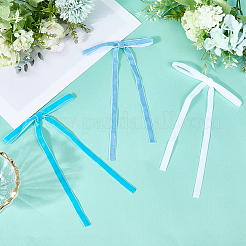 30шт. 3-х цветный бархатный бант AJEW-CN0003-72A