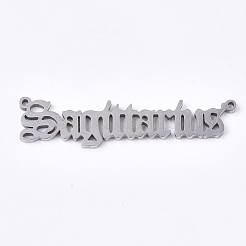 変色しない201ステンレス鋼リンクコネクター  レーザーカットリンク  星座  射手座  45x10x1.5mm  穴：1.2mm&nbsp;STAS-N091-38A-P