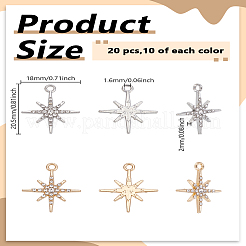 20шт 2 цвета подвески из сплава с покрытием стойки&nbsp;FIND-LP0005-89