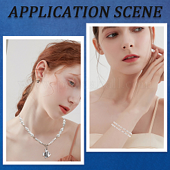 100 шт. 4 стиля 925 бусины-разделители из стерлингового серебра FIND-CN0001-52