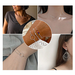 52шт 10 стильных латунных соединительных кольца&nbsp;KK-YS0001-07